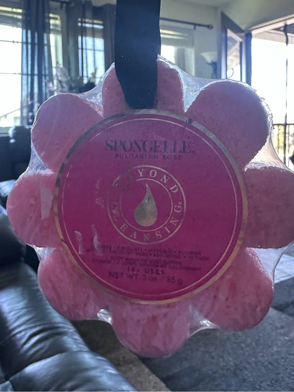Spongelle NEW Bulgarian Rose Pink Flower Body Buffer